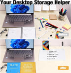 Small Glass Desktop Whiteboard 11.8×7”, Dry Erase Note Memo Board, Desk - Image 3