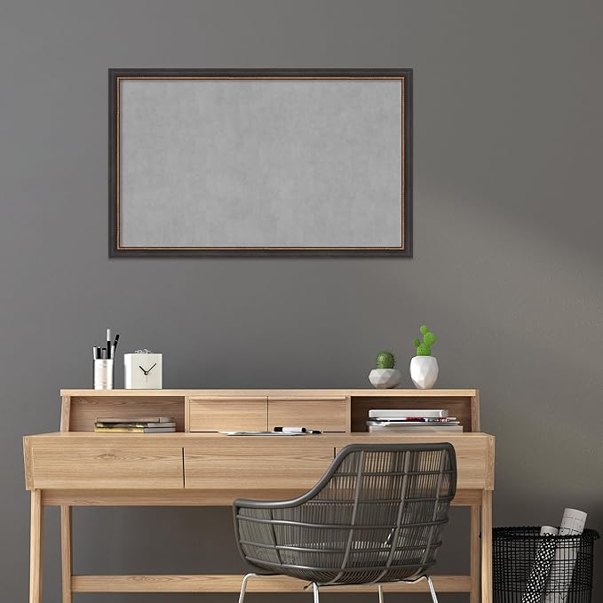 Amanti Art Black Framed Magnetic Board 27x43 Large Vision Board - Image 5