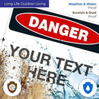 Custom Danger Sign, OSHA Sign, 24x30 Inches, Rust Free .063 Aluminum, Fade - Image 5