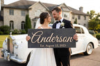 Custom Family Name Sign | Personalized Wooden Wedding Gift | Rustic Last Name - Image 2