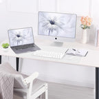 AFIING Dual-Sided Desk Pad, Natural Cork & PU Leather Mouse pad - Image 6