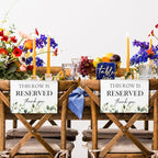 ChissNook Reserved Seating Chair Signs, This Row Is Reserved Pew Cloths Seating - Image 6