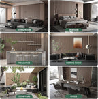 VallisCo 4-Piece Wood Slat Acoustic Panels - Image 5