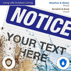 Custom Notice Sign, OSHA Sign, 24x30 Inches, 3M EGP Reflective .080 Aluminum - Image 5