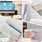 BAYTORY 700 Sheets Transparent Sticky Notes, Self-Adhesive Translucent Writable - Image 8