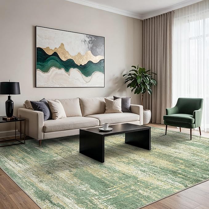 GENIMO Rugs for Bedroom-Washable 6x9 Area Rugs Lightweight Low Pile, Modern - Image 9