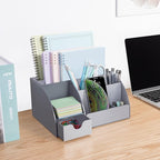 My Space Organizers Grey Desk Organizer, 9 Compartments, Office Supplies and - Image 5