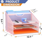 GAWERK Letter Tray Organizer, Mesh Desk File Organizer - Image 2