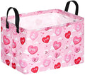 FUULOXE Rectangular Valentines Basket Storage Bin by Unknown