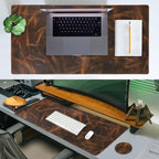 Leather Desk Pad Real Leather Desk Mat Desk Cover Desk Blotter Desk Protector - Image 7