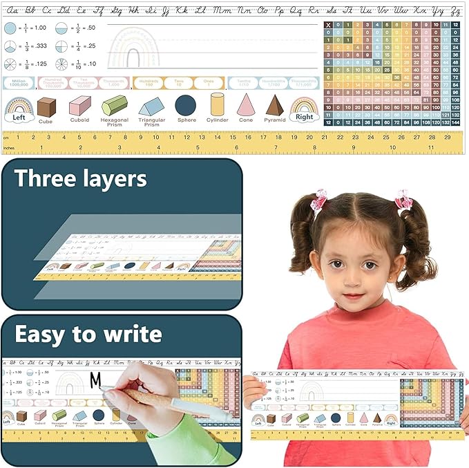 48 Pcs Student Desk Name Tags for Classroom- Waterproof Boho Desk Reference - Image 3