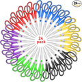 Scissors Bulk Set of 24-Pack, Taotree 8" Scissors All Purpose Comfort Grip by Taotree