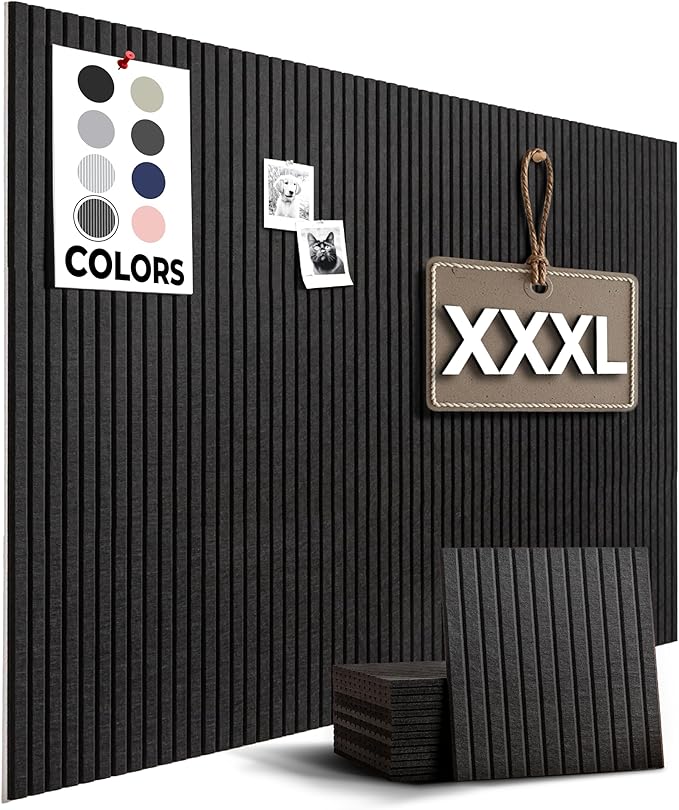 Large Bulletin Board, Tack Board, Cork Board Alternative by WallHero