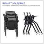 30 Pack Stackable Conference Room Chairs - Image 6