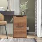 FATIGOS Wooden 2 Drawer File Cabinet, Wood Vertical Filing Cabinet Fits Hanging - Image 7