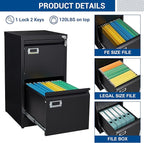Fesbos 2 Drawers Vertical File Cabinets - Image 8