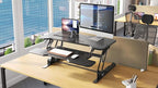Mount-It! 38" Standing Desk Converter, Desktop Sit-Stand Desk Riser - Image 7