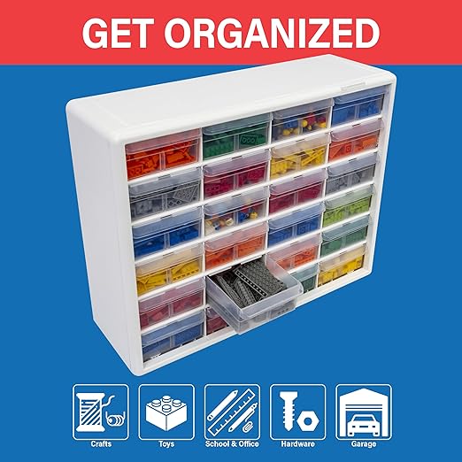 Akro-Mils 24-Drawer Plastic Drawer Storage Cabinet - Image 4