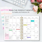 Undated Weekly and Monthly Planner – 12-Month To Do List Notebook Organizer - Image 5