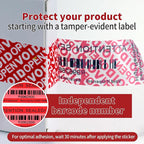 ChtepTamper 100 Pieces Total Transfer Tamper-Evident Stickers Security Labels - Image 7