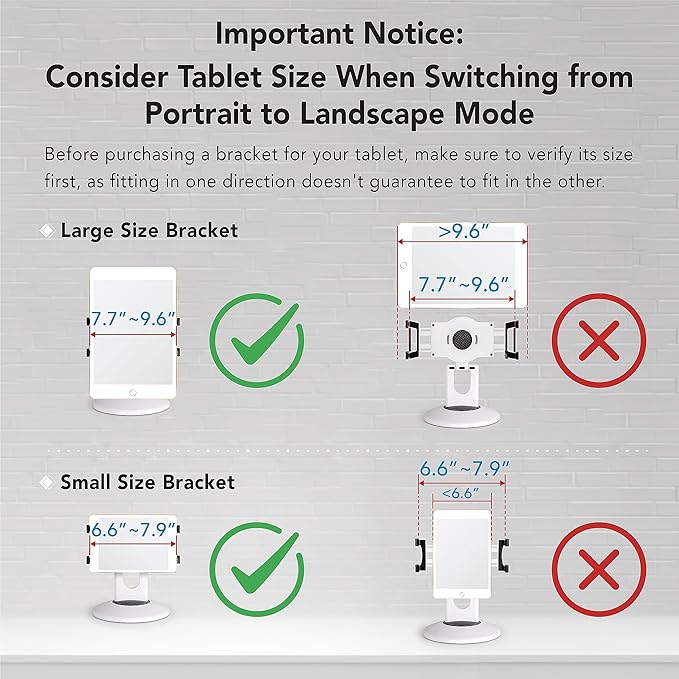 EHO iPad Stand, 360° Rotating Commercial Tablet Stand, Retail Kiosk, Microsoft - Image 5