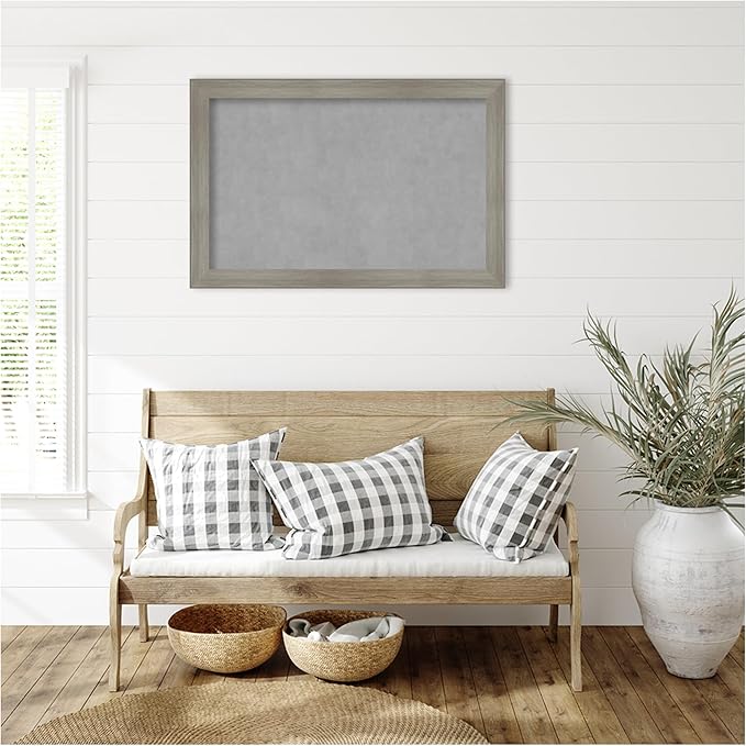 Amanti Art Grey Framed Magnetic Board 24x36 Large Vision Board - Image 7