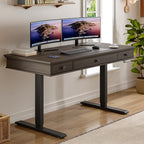 ONBRILL Standing Desk with Drawers, 55 x 23 Inch Electric Height Adjustable by ONBRILL