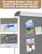 Mifuro 28"x26" Enclosed Bulletin Board, Lockable Weather-Resistant Aluminum - Image 6