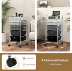 RELAX4LIFE 6-Drawer Rolling Storage Cart - Image 5