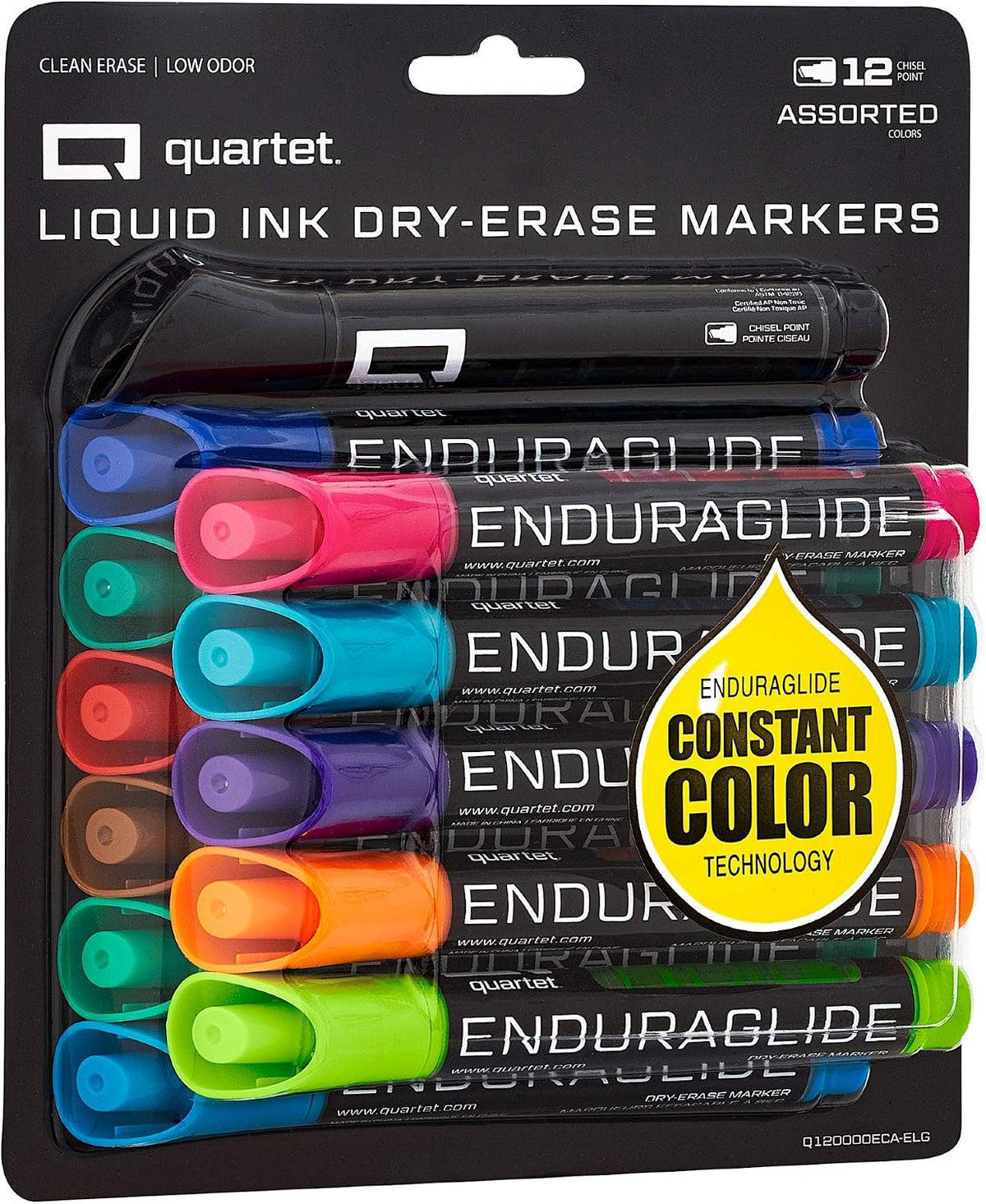 Quartet Dry Erase Markers, Whiteboard Markers, Chisel Tip, EnduraGlide, White...