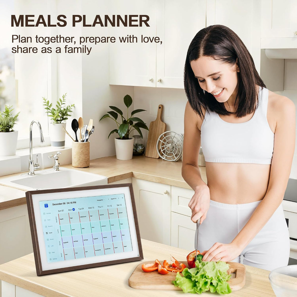 10.1 Inch Digital Calendar, Smart Electronic Calendar with HD Touch Screen - ...