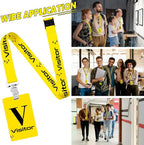 PerKoop 25 Pack Visitor Badge Lanyards Volunteer Badge Holder - Image 6