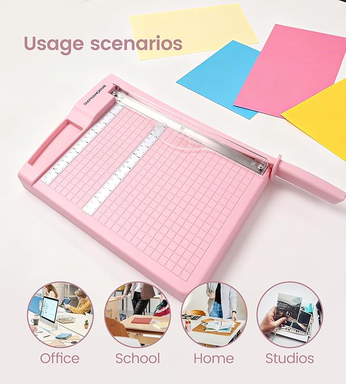 Paper Trimmer, Paper Cutter 12 Sheets, Cardstock/Laminate - Image 6
