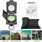 Anbte Compass Hiking Survival, IP65 Waterproof Metal Compass - Image 6