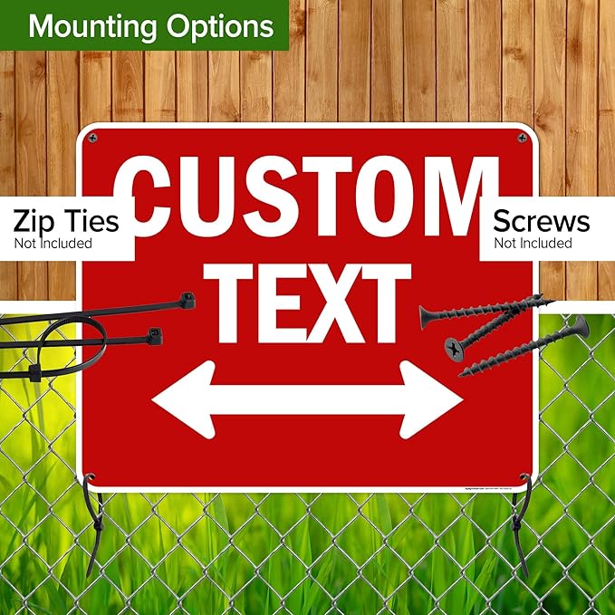 Custom Arrow, Custom Directional Sign, Two way Arrow, 24x30 Inches, 55 mil - Image 5