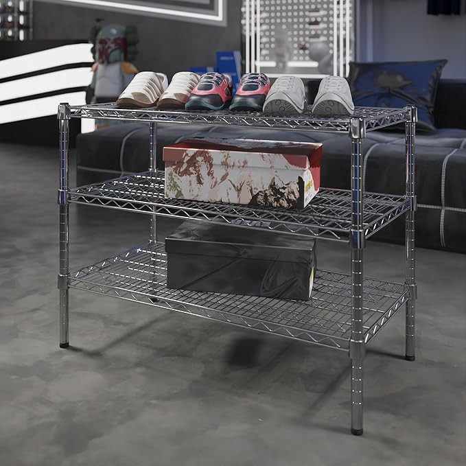 Regal Altair 18" Deep x 36" Wide x 27" Height Wire Shelving Kit | 3-Tier | NSF - Image 2