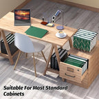 Plastic Hanging File Folders, Letter Size, Reinforced Hang Folders, Standard - Image 7