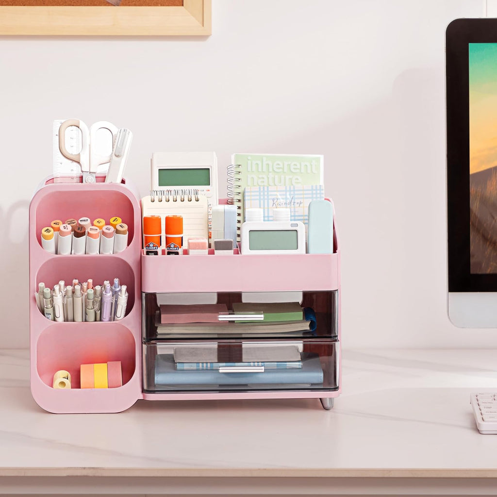 hblife desk organizer with pen pencil holder for, close-up detail