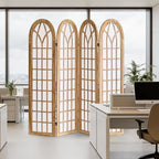 Aletheiawu Room Divider and Folding Privacy Screen, 4 Panel Japanese Shoji - Image 7