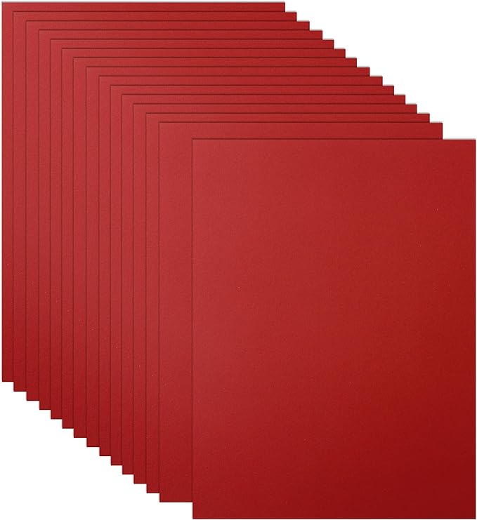 Guakicae 32 Sheets Christmas Red Cardstock 8.5 x 11 Anniversary Card, 80lb by Guakicae