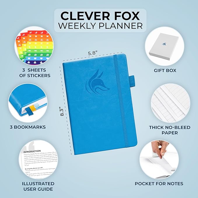 Clever Fox Planner – Undated Weekly & Monthly Planner - Image 2