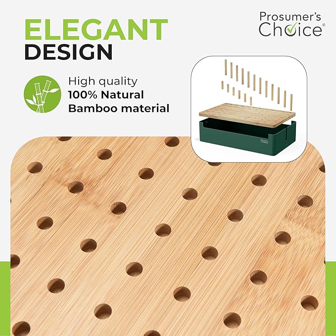Prosumer's Choice Natural Bamboo Charging Station Rack - Image 4