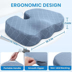TushGuard Office/Car Seat Cushion, Non-Slip Sciatica & Back Coccyx Tailbone - Image 2