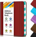 BLESWIN Address Book with Alphabetical Tabs, Hardcover Address Book by BLESWIN