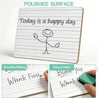 32 Pack Small White Boards, Double Sided Personal Dry Erase Boards - Image 5