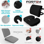 FORTEM Seat Cushion, Office Chair Cushion, Lumbar Support Pillow - Image 7