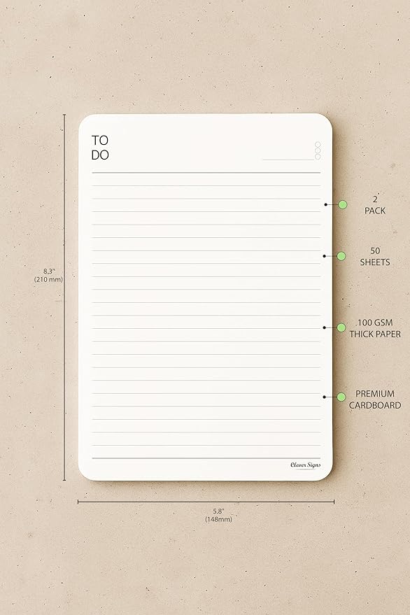 To Do List Notepad – A5 Size Premium Thick Paper - Image 6