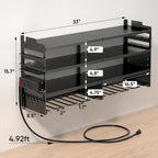 pokipo large power tool organizer wall mount with on a desk or shelf