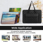 jjring 18x24 quilting canvas art portfolio case bag showing dimensions