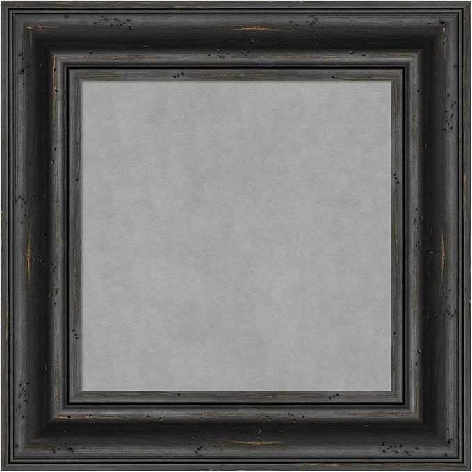 Amanti Art Black Framed Magnetic Board 17x17 X-Small Vision Board by AmantiArt